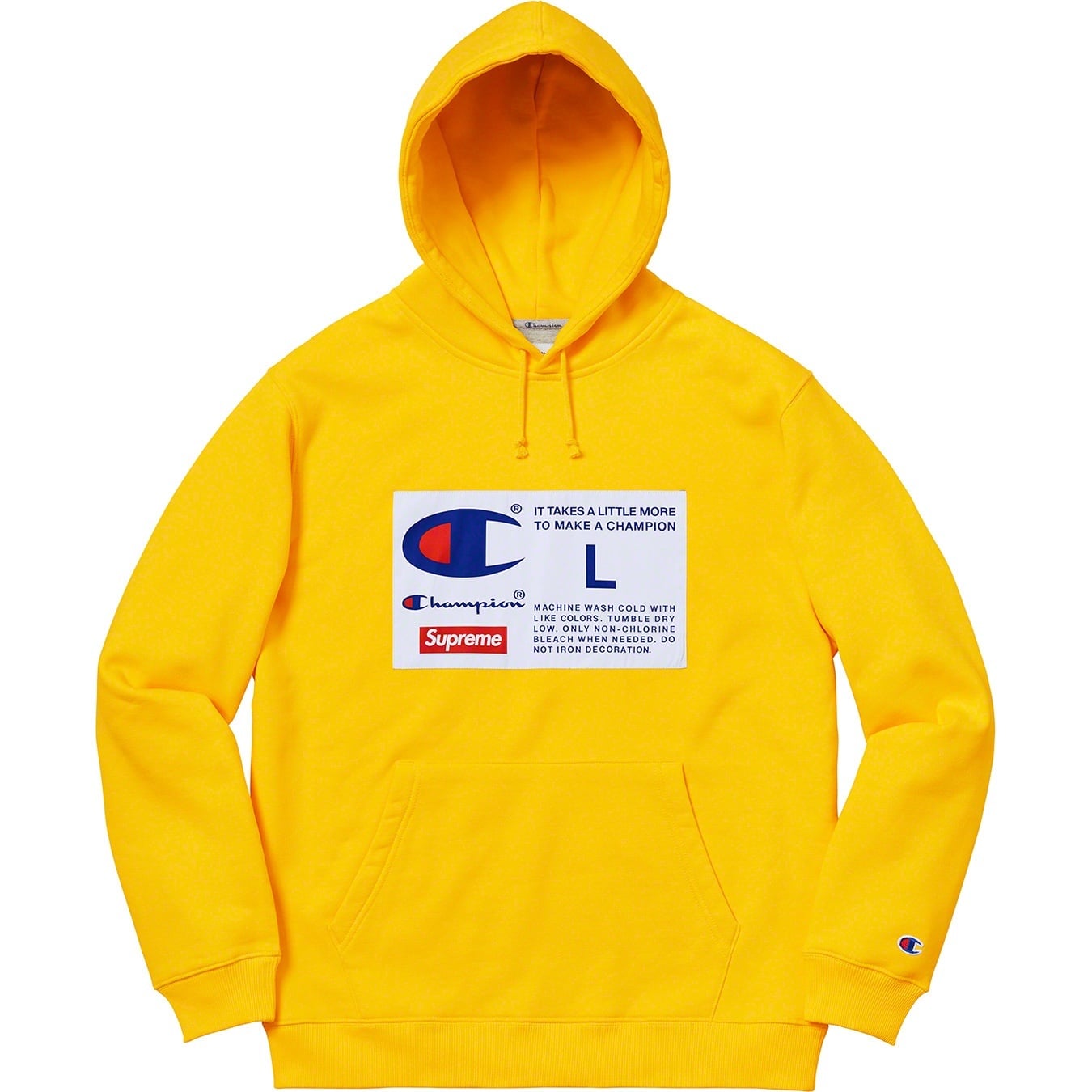 Supreme®/Champion® Label Hooded Sweatshirt view 6